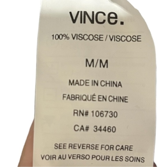 Vince Long Sleeves Striped Lightweight T Shirt Size M - Picture 8 of 10